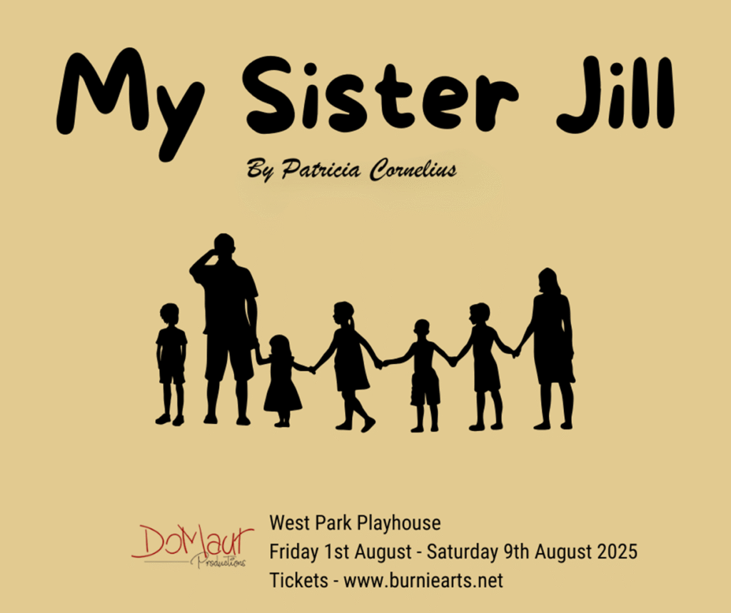 A poster for a play called My Sister Jill